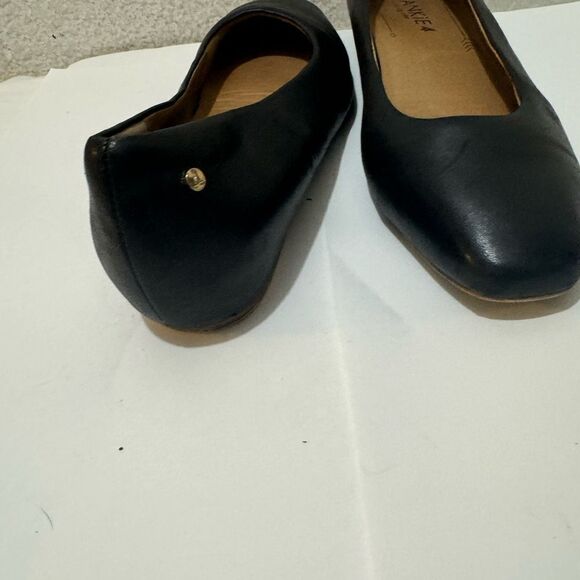 Frankie 4 Saving Soles Shoes Womens 9 Gianna Black Leather Ballet Flats - Picture 12 of 12
